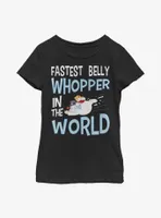 Frosty The Snowman Fastest Belly Whopper Youth Girls T-Shirt