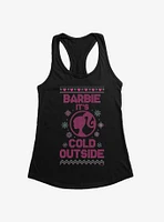 Barbie It's Cold Outside Ugly Christmas Pattern Girls Tank