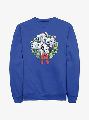 Disney 101 Dalmatians Puppy Christmas Wreath Sweatshirt