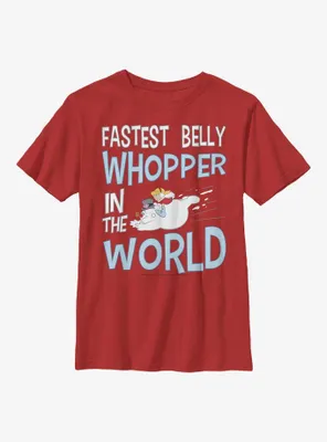 Frosty The Snowman Fastest Belly Whopper Youth T-Shirt