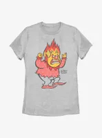 The Year Without Santa Claus Vintage Heat Miser Womens T-Shirt