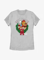 The Year Without Santa Claus Wreath Group Womens T-Shirt