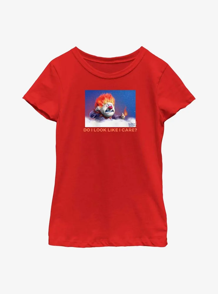 The Year Without Santa Claus Heat Miser Care? Youth Girls T-Shirt