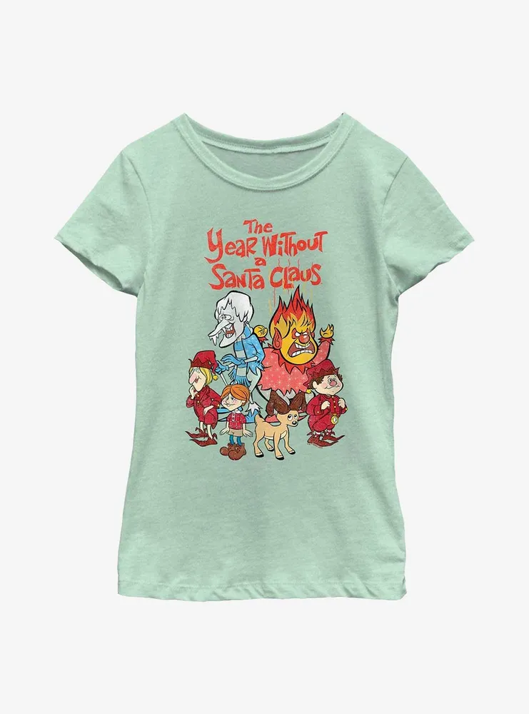 The Year Without Santa Claus Logo Group Youth Girls T-Shirt