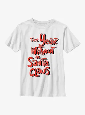 The Year Without Santa Claus Red Logo Youth T-Shirt