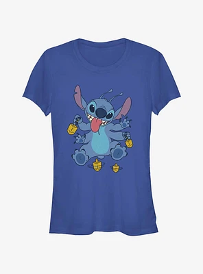 Disney Lilo & Stitch Hanukkah Spinning Dreidels Girls T-Shirt