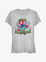 Disney Lilo & Stitch Mele Kalikimaka Merry Christmas Hawaiian Girls T-Shirt