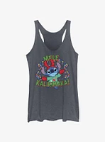 Disney Lilo & Stitch Mele Kalikimaka Merry Christmas Hawaiian Girls Tank