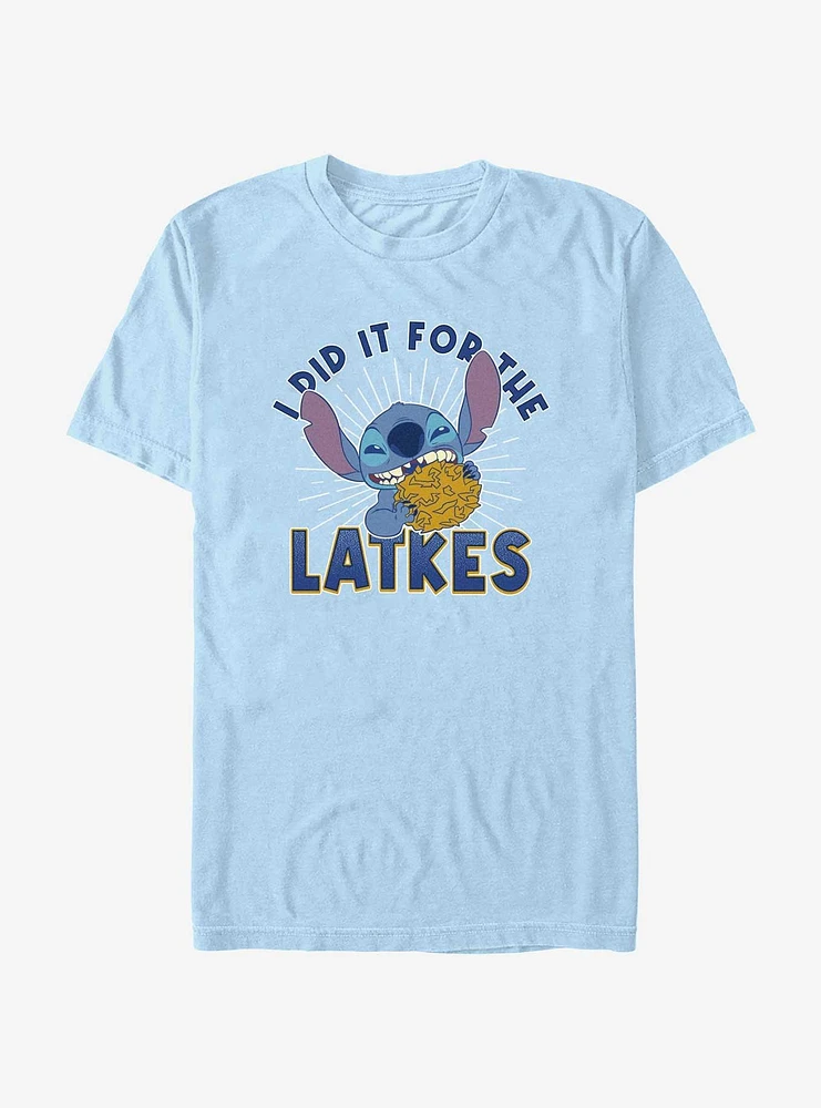 Disney Lilo & Stitch Did It For Hanukkah Latkes T-Shirt