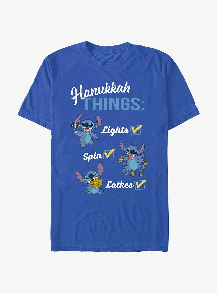 Disney Lilo & Stitch Hanukkah List T-Shirt
