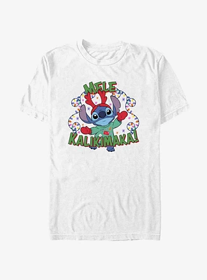 Disney Lilo & Stitch Mele Kalikimaka Merry Christmas Hawaiian T-Shirt