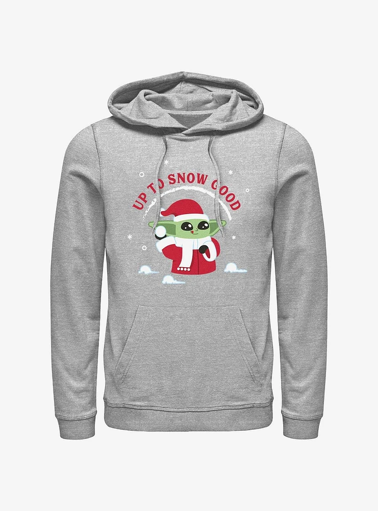 Star Wars The Mandalorian Santa Grogu Up To Snow Good Hoodie