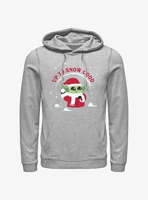 Star Wars The Mandalorian Santa Grogu Up To Snow Good Hoodie