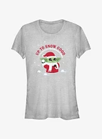 Star Wars The Mandalorian Santa Grogu Up To Snow Good Girls T-Shirt