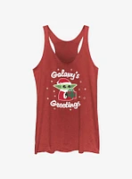 Star Wars The Mandalorian Santa Grogu Galaxy's Greetings Girls Tank