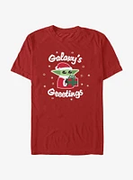 Star Wars The Mandalorian Santa Grogu Galaxy's Greetings T-Shirt