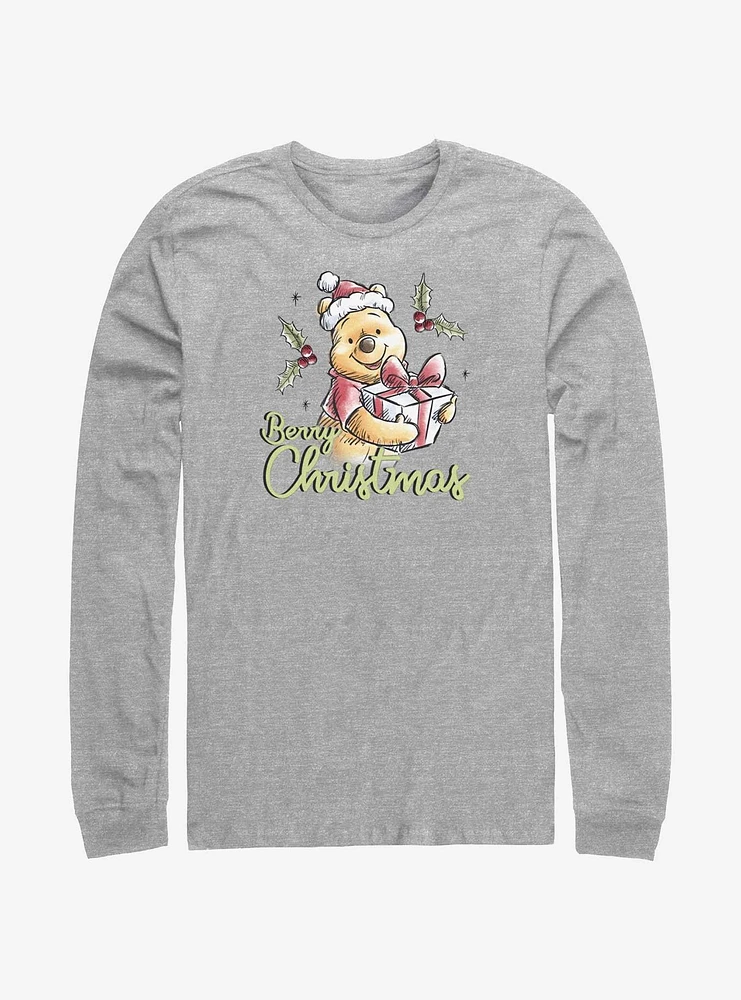 Disney Winnie The Pooh Berry Christmas Long-Sleeve T-Shirt