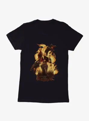House Of The Dragon Fire And Blood Womens T-Shirt