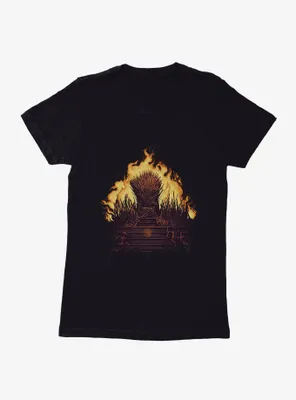 House Of The Dragon Fire Throne Womens T-Shirt