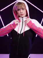 Her Universe Marvel Spider-Man: Across The Spider-Verse Ghost-Spider Girls Crop Hoodie