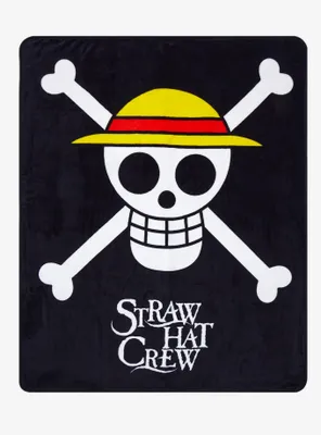 One Piece Straw Hat Crew Throw Blanket