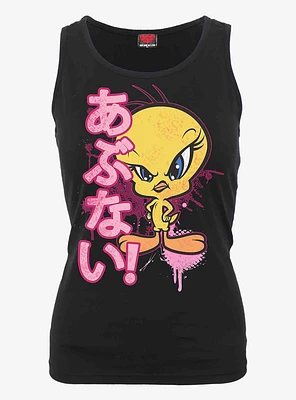 Looney Tunes Tweety Danger Razor Back Top