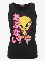 Looney Tunes Tweety Danger Razor Back Top