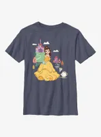 Disney Beauty And The Beast Belle Cartoon Group Youth T-Shirt