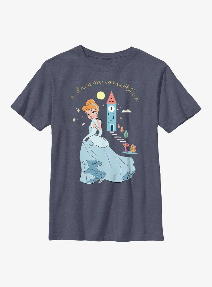 Disney Cinderella A Dream Come True Cartoon Group Youth T-Shirt