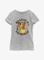 Disney Princesses Fall For Yourself Youth Girls T-Shirt