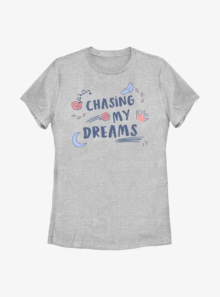 Disney Princesses Chasing My Dreams Womens T-Shirt