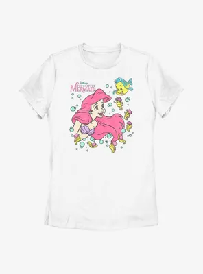 Disney The Little Mermaid Ariel and Friends Womens T-Shirt