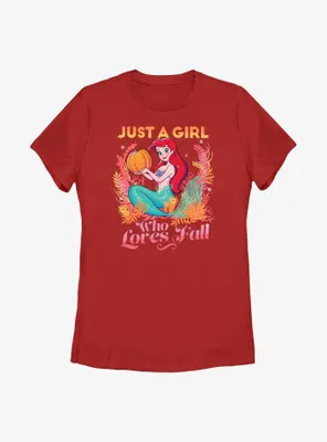 Disney The Little Mermaid Pumpkin Ariel Womens T-Shirt