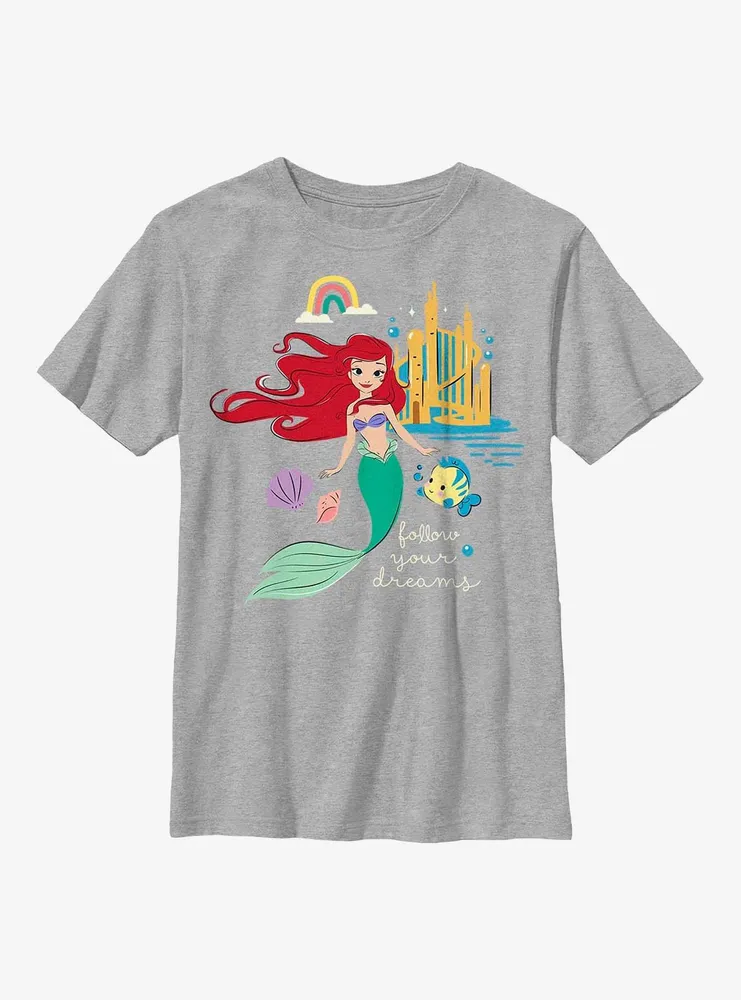 Disney The Little Mermaid Follow Your Dreams Youth T-Shirt