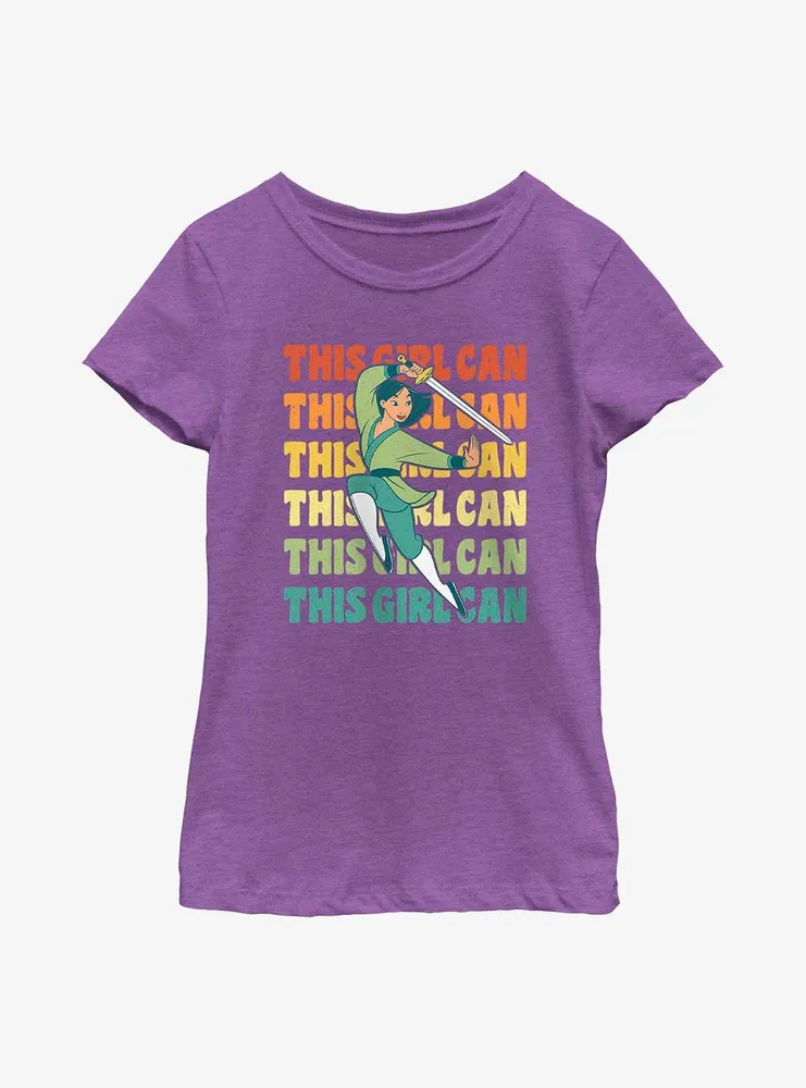 Disney Mulan This Girl Can Youth Girls T-Shirt