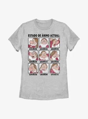 Disney Snow White and the Seven Dwarfs Spanish Grumpy Womens T-Shirt