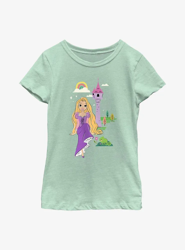 Disney Tangled Rapunzel Group Cartoon Youth Girls T-Shirt