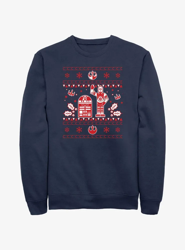 Star Wars Droid Ugly Christmas Pattern Sweatshirt