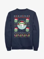 Star Wars The Mandalorian Child Ugly Christmas Pattern Sweatshirt