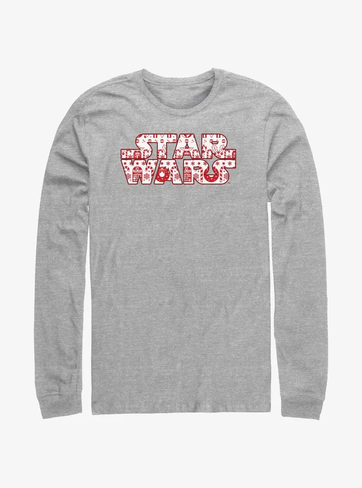 Star Wars Christmas Logo Fill Long-Sleeve T-Shirt