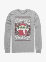 Star Wars The Mandalorian Child Galaxy's Greetings Long-Sleeve T-Shirt