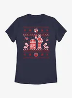 Star Wars Droid Ugly Christmas Pattern Womens T-Shirt