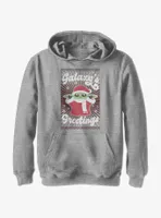 Star Wars The Mandalorian Child Galaxy's Greetings Youth Hoodie