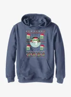 Star Wars The Mandalorian Child Ugly Christmas Pattern Youth Hoodie