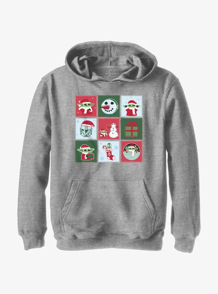Star Wars The Mandalorian Holiday Boxes Youth Hoodie