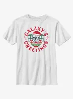 Star Wars The Mandalorian Galaxy's Greetings Youth T-Shirt