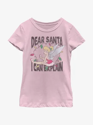 Disney Tinker Bell Dear Santa Youth Girls T-Shirt