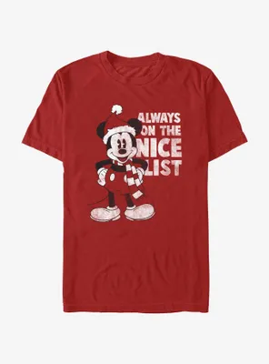 Disney Mickey Mouse On The Nice List T-Shirt