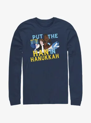 Star Wars Han Solo Hanukkah Long-Sleeve T-Shirt