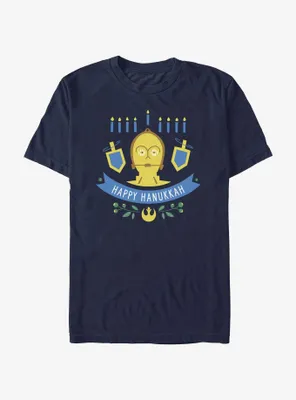 Star Wars C-3PO Hanukkah T-Shirt